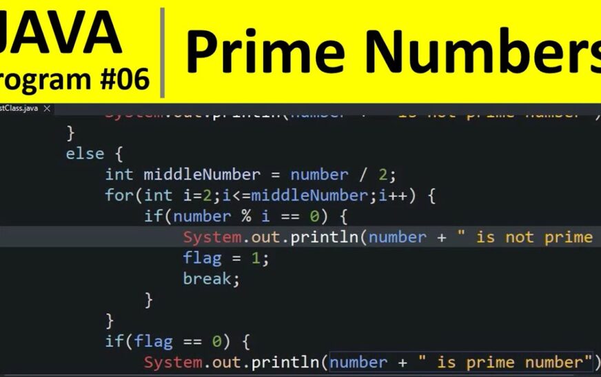 Program on Prime Number in Java